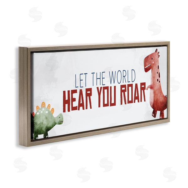 Stupell Industries Kim Allen | Hear You Roar Dinosaurs Wall Art