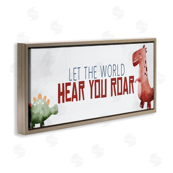 Stupell Industries Kim Allen | Hear You Roar Dinosaurs Wall Art