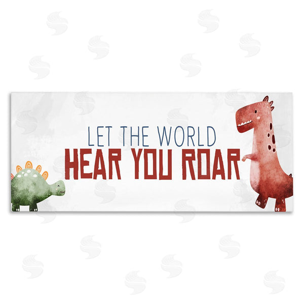 stupell industries Kim Allen | Hear You Roar Dinosaurs Wall Art