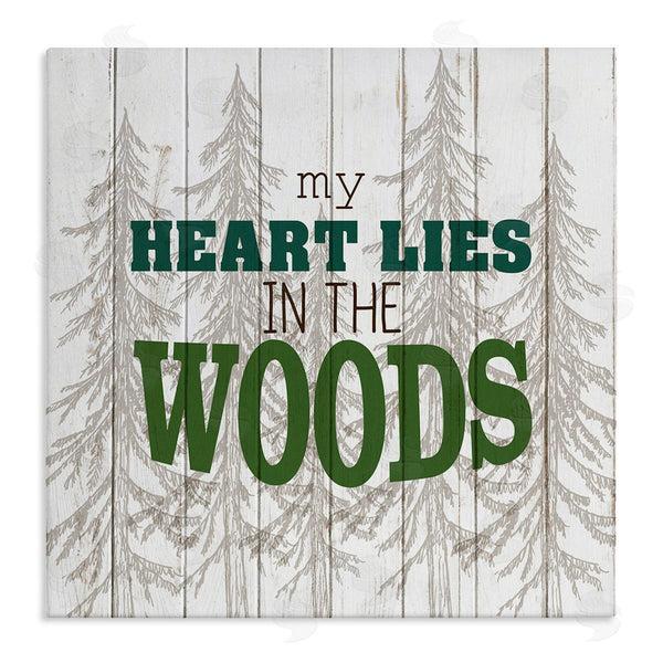 stupell industries Kim Allen | Heart Lies in Woods Quote