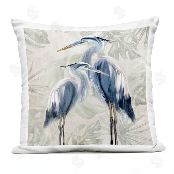 Stupell Industries Kim Allen | Heron Pair Over Palms Printed Throw Pillow