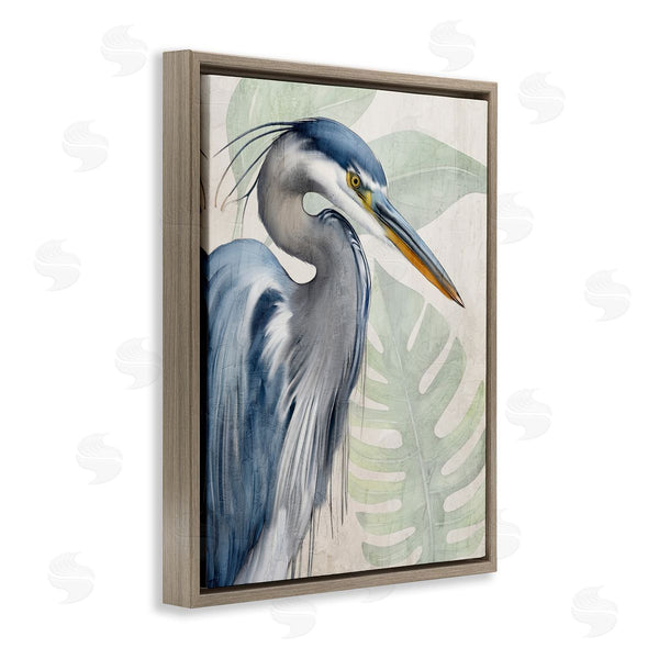 Stupell Industries Kim Allen | Heron Palms Bird Portrait