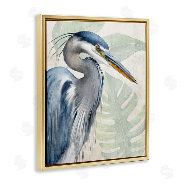 Stupell Industries Kim Allen | Heron Palms Bird Portrait