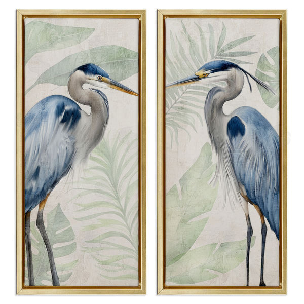 Stupell Industries Kim Allen | Heron Portraits Palm Plants