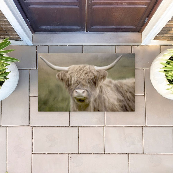 Stupell Industries Kim Allen | Highland Cattle Dreams Non-Woven Door Mat