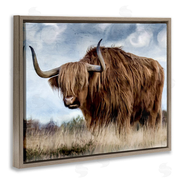 Stupell Industries Kim Allen | Highland Cattle In Field
