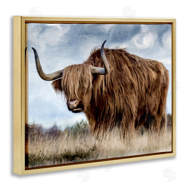 Stupell Industries Kim Allen | Highland Cattle In Field