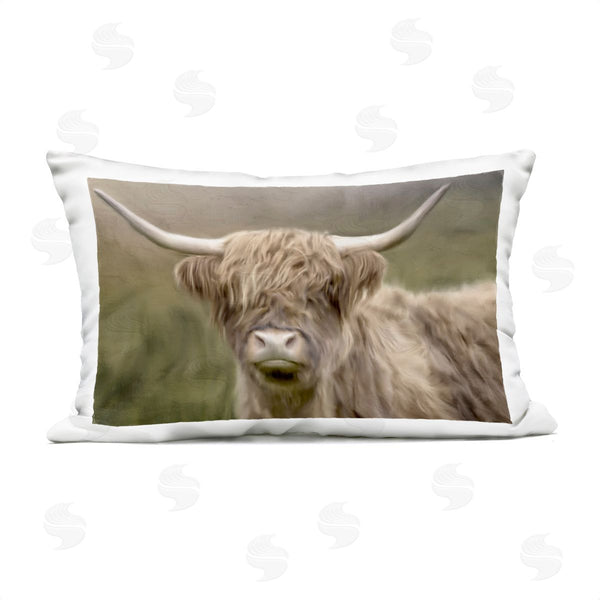 Stupell Industries Kim Allen | Highland Dreams Cattle Portrait Printed Throw Pillow