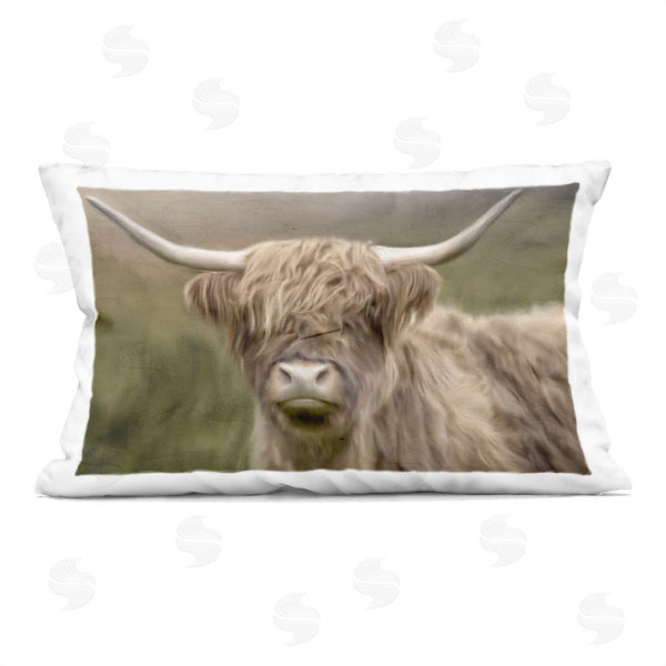 stupell industries Kim Allen | Highland Dreams Cattle Portrait Printed Throw Pillow