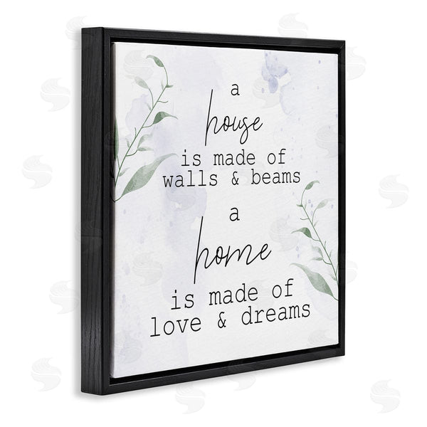 Stupell Industries Kim Allen | Home Is Love & Dreams Phrase Wall Art