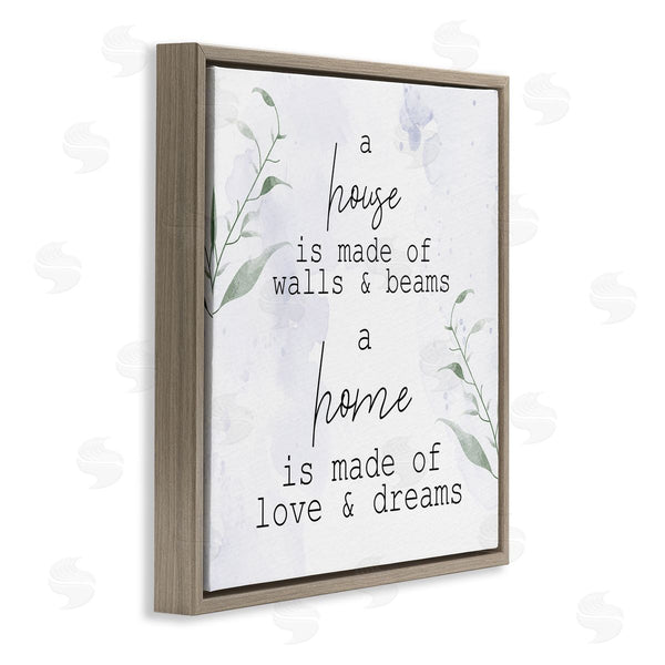 Stupell Industries Kim Allen | Home Is Love & Dreams Phrase Wall Art