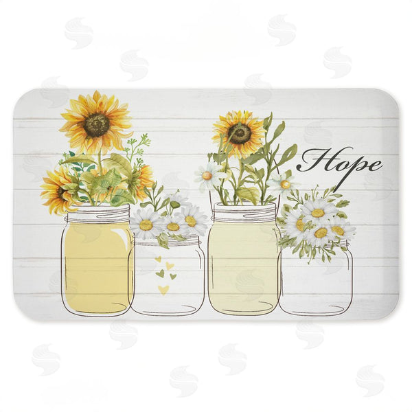 stupell industries Kim Allen | Hope with Country Sunflowers Anti-Fatigue Mat