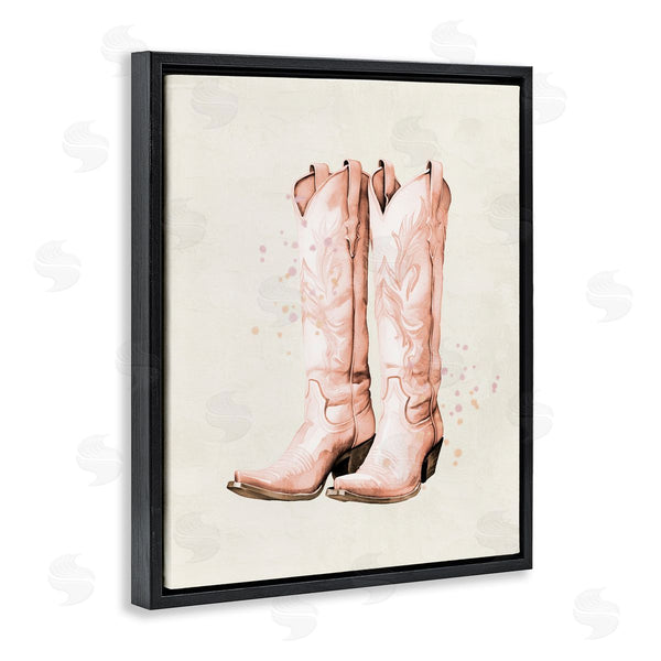 Stupell Industries Kim Allen | Howdy Cowgirl Pastel Boots Wall Art