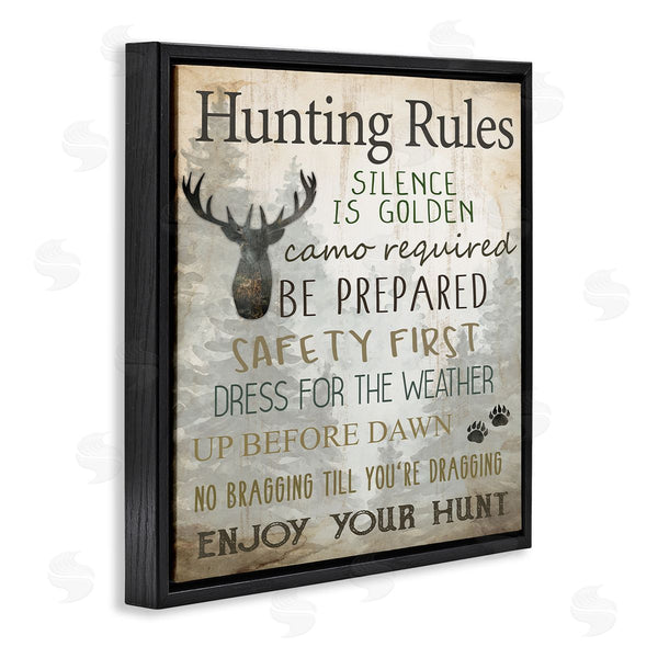 Stupell Industries Kim Allen | Hunting Rules Rustic List