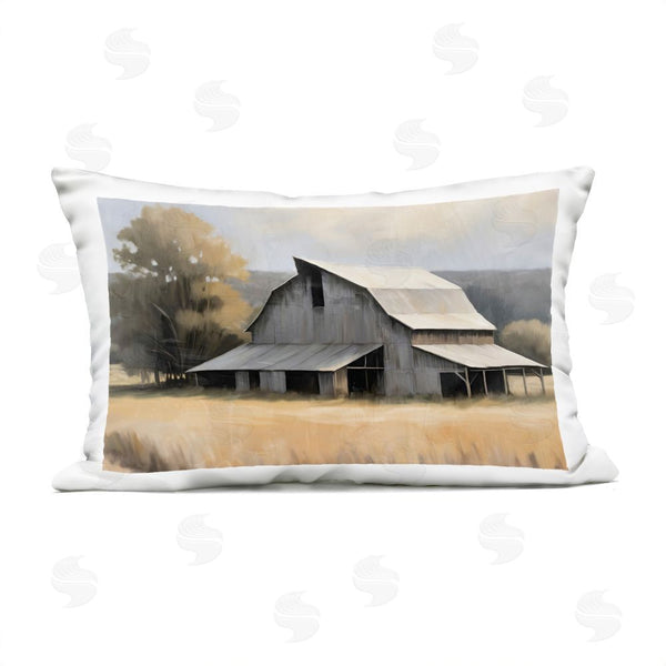 Stupell Industries Kim Allen | In The Field Farm Structure Throw Pillow