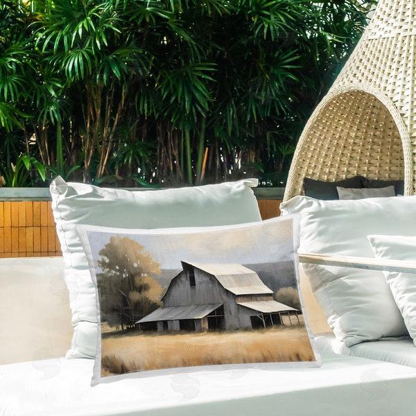 Stupell Industries Kim Allen | In The Field Farm Structure Throw Pillow