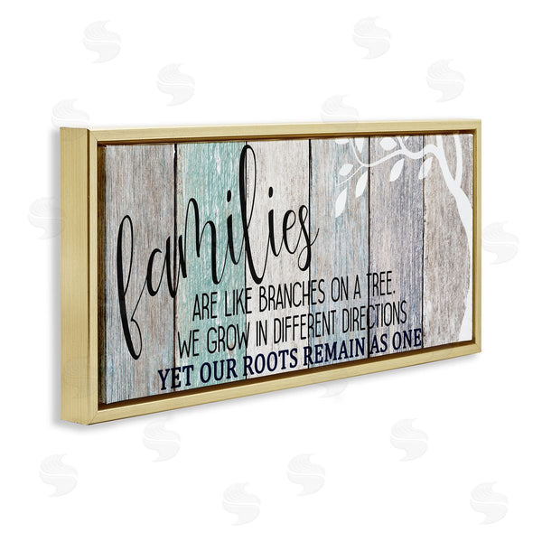 Stupell Industries Kim Allen | Inspirational Families Are Branches Quote Wall Art