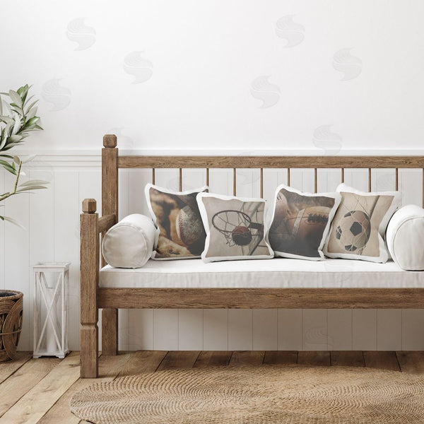Stupell Industries Kim Allen | Inspiring Sports Be The Ball Printed Throw Pillow Set