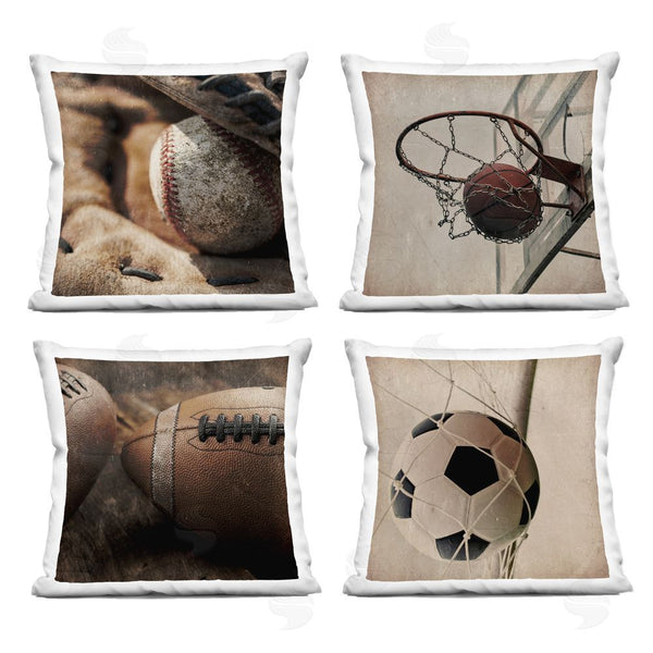 stupell industries Kim Allen | Inspiring Sports Be The Ball Printed Throw Pillow Set