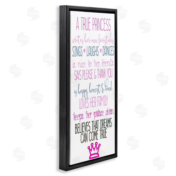 Stupell Industries Kim Allen | Inspiring True Princess Rules