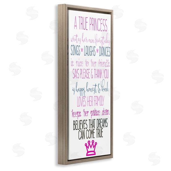 Stupell Industries Kim Allen | Inspiring True Princess Rules