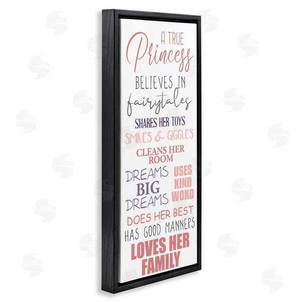 Stupell Industries Kim Allen | Inspiring True Princess Rules Wall Art