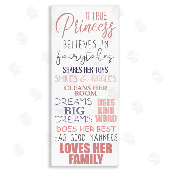 stupell industries Kim Allen | Inspiring True Princess Rules Wall Art