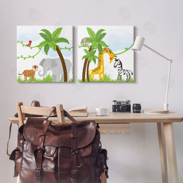Stupell Industries Kim Allen | Jungle Animals Scene Wall Art