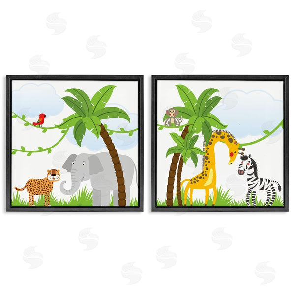 Stupell Industries Kim Allen | Jungle Animals Scene Wall Art