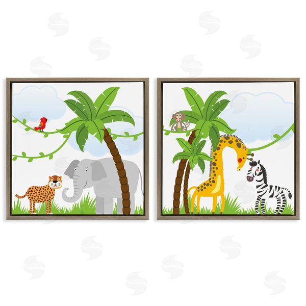 Stupell Industries Kim Allen | Jungle Animals Scene Wall Art