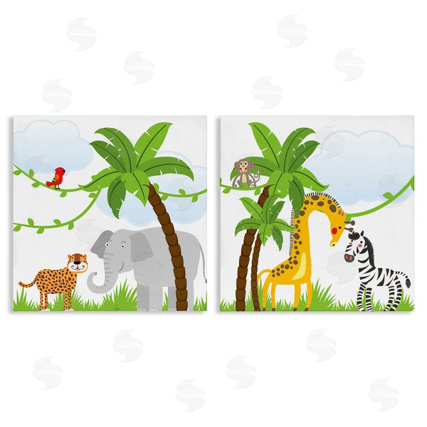 stupell industries Kim Allen | Jungle Animals Scene Wall Art
