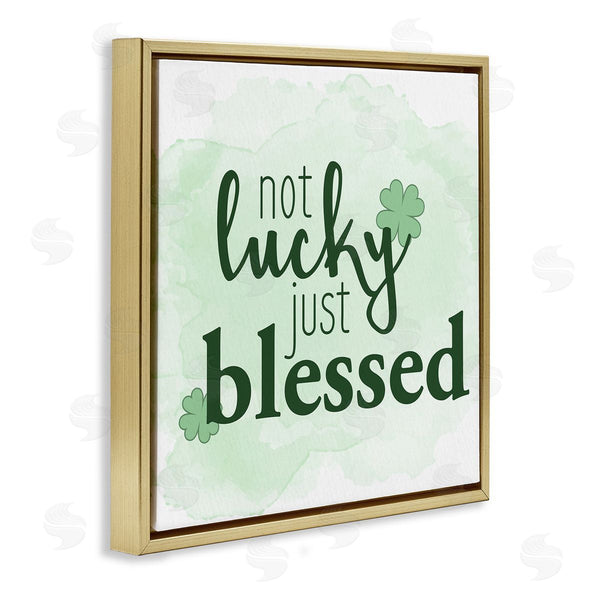 Stupell Industries Kim Allen | Just Blessed Green Shamrocks