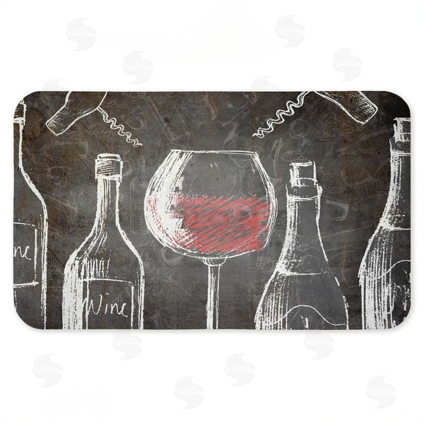 stupell industries Kim Allen | Kitchen Wine Chalkboard Anti-Fatigue Mat