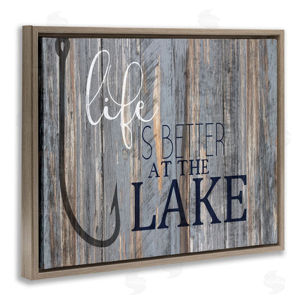 Stupell Industries Kim Allen | Lakehouse Cabin Nautical Phrase
