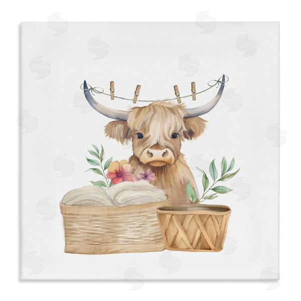 stupell industries Kim Allen | Laundry Day Baby Cattle Wall Art