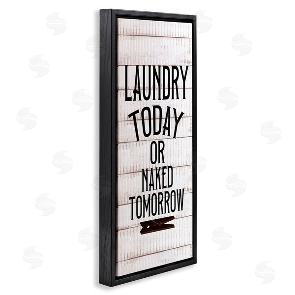 Stupell Industries Kim Allen | Laundry Or Naked Humor Wall Art