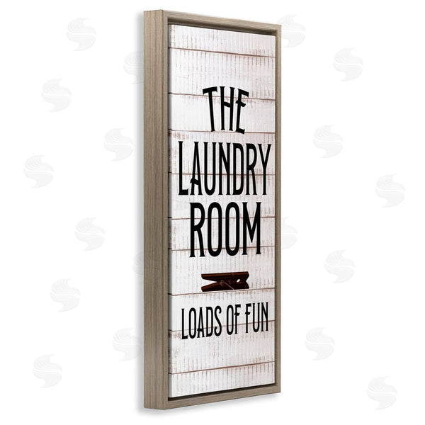 Stupell Industries Kim Allen | Laundry Room Plank Pattern Wall Art