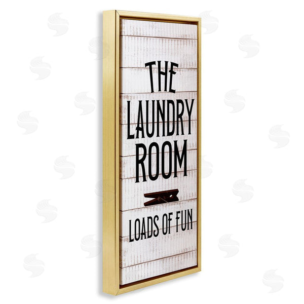 Stupell Industries Kim Allen | Laundry Room Plank Pattern Wall Art