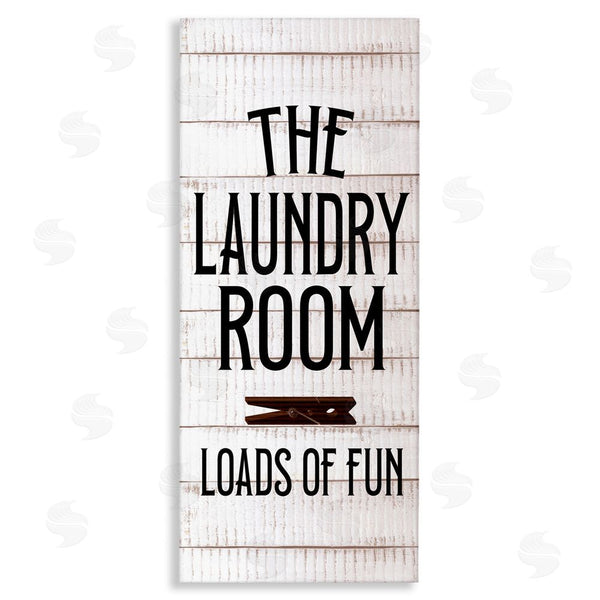 stupell industries Kim Allen | Laundry Room Plank Pattern Wall Art