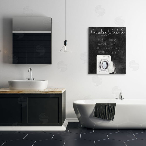 Stupell Industries Kim Allen | Lazy Laundry Schedule Humor Wall Art