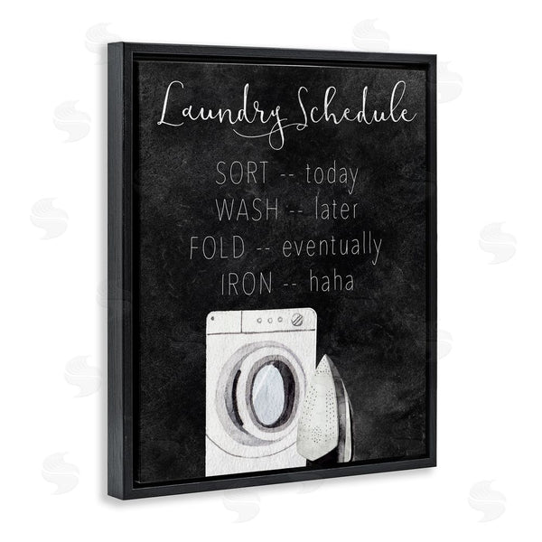 Stupell Industries Kim Allen | Lazy Laundry Schedule Humor Wall Art