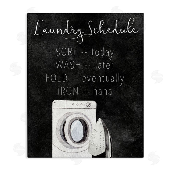 stupell industries Kim Allen | Lazy Laundry Schedule Humor Wall Art