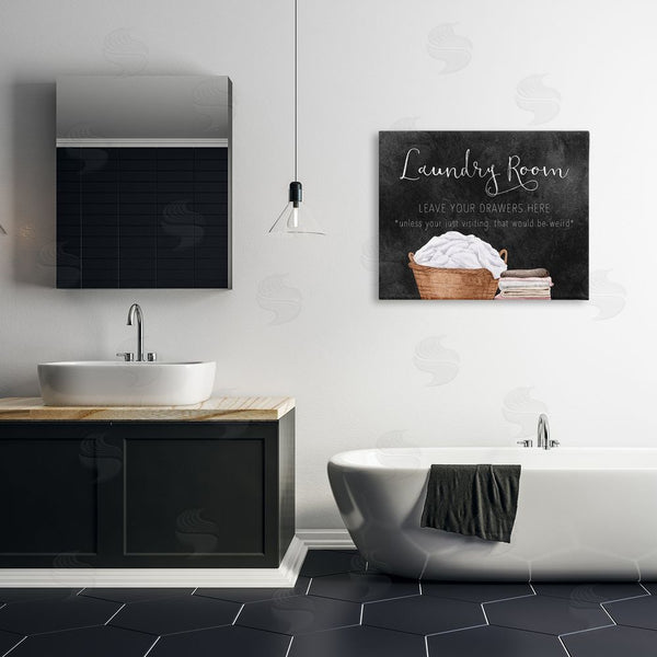 Stupell Industries Kim Allen | Leave Your Drawers Laundry Wall Art