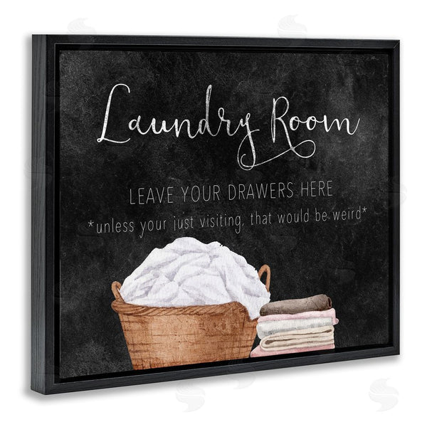 Stupell Industries Kim Allen | Leave Your Drawers Laundry Wall Art