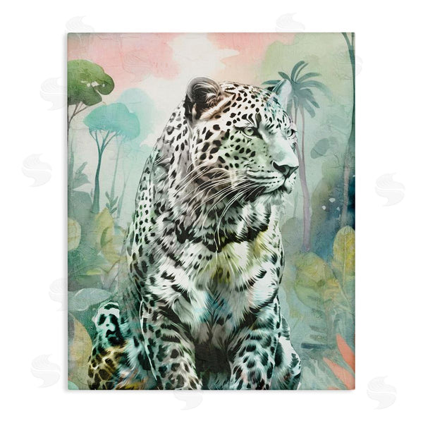 stupell industries Kim Allen | Leopard Gazing in Jungle Wall Art
