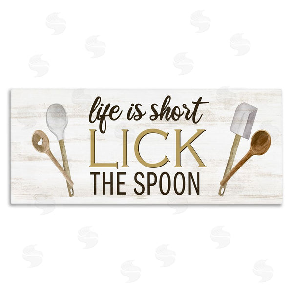 stupell industries Kim Allen | Lick the Spoon Kitchen Wall Art