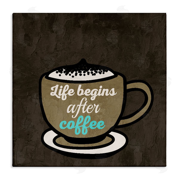 stupell industries Kim Allen | Life Begins After Coffee Wall Art