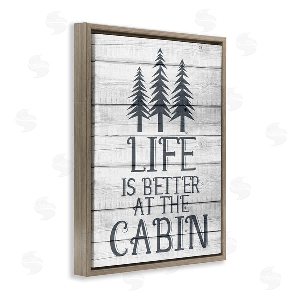 Stupell Industries Kim Allen | Life's Better At Cabin Rural Forest
