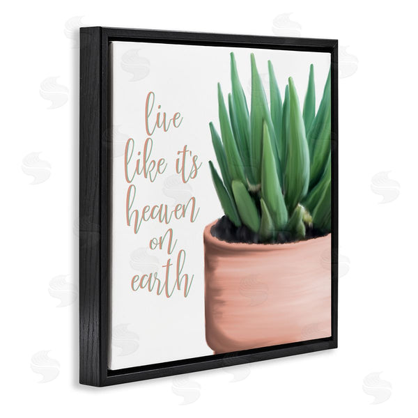 Stupell Industries Kim Allen | Like It's Heaven On Earth Plant Wall Art