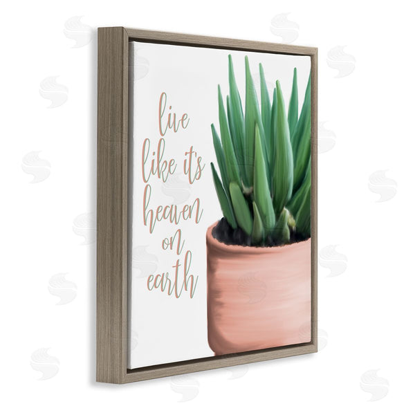 Stupell Industries Kim Allen | Like It's Heaven On Earth Plant Wall Art